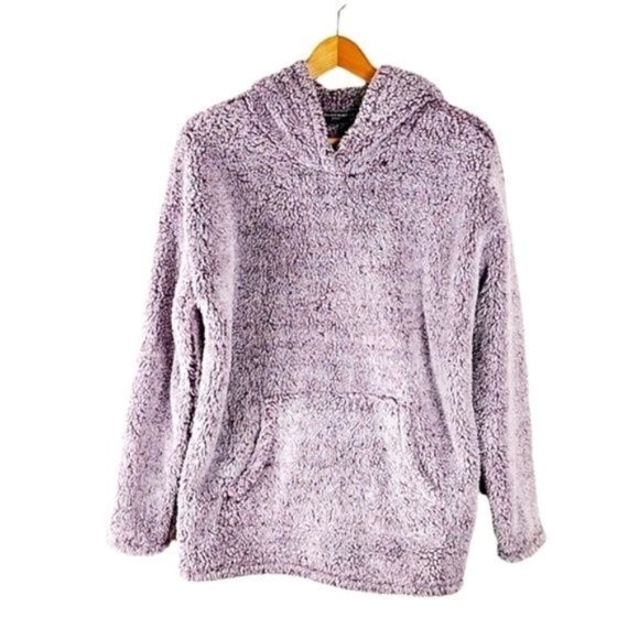 32 Degrees Purple Plush Sherpa Pullover Hoodie - Picture 2 of 13